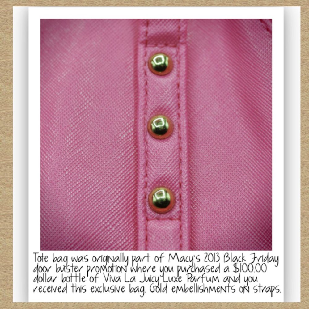 JUICY COUTURE Hot Pink Tote Bag - Picture 3 of 16